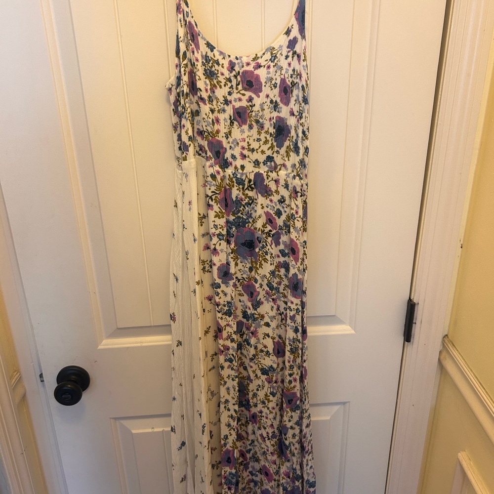 Kimchi Blue Purple and White Floral Maxi Dress